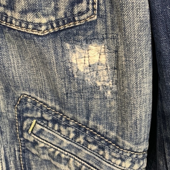 Mavi Jeans & Co Jean jacket, embroidered, Sz Large* See measurements - Picture 8 of 13